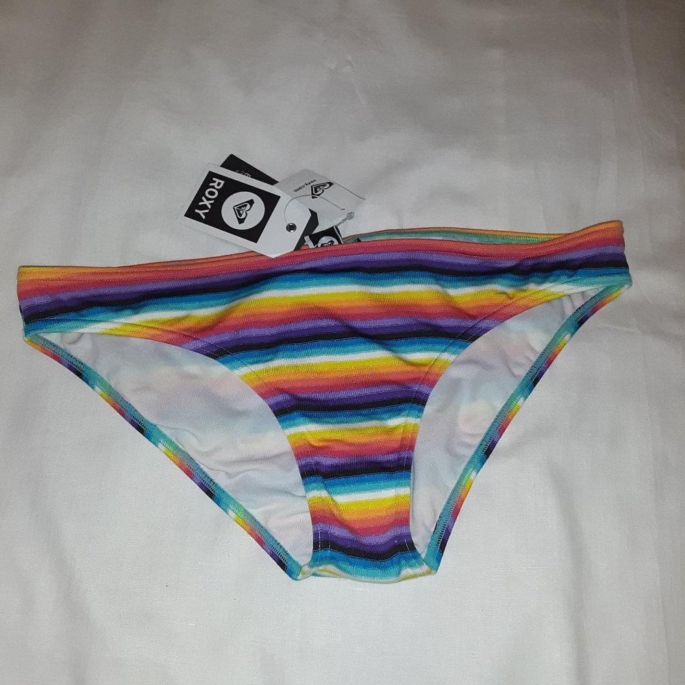 ROXY Rainbow swim bikini base girl fit Size 14 NWT